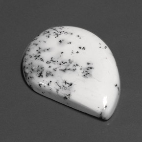 26.63カラットの天然マルチカラーデンドリティックアゲート（30.9×22.8 mm・ファンシーシェイプ）