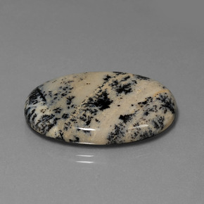 36.51カラットの天然マルチカラーデンドリティックアゲート（33.2×23.4 mm・オーバルカット）