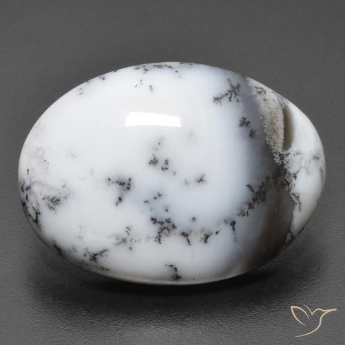 15.40ct 天然 マルチカラー 樹状瑪瑙, 楕円形, オペーク