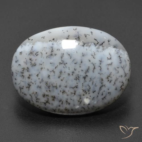 11.20ct 天然 マルチカラー 樹状瑪瑙, 楕円形, オペーク