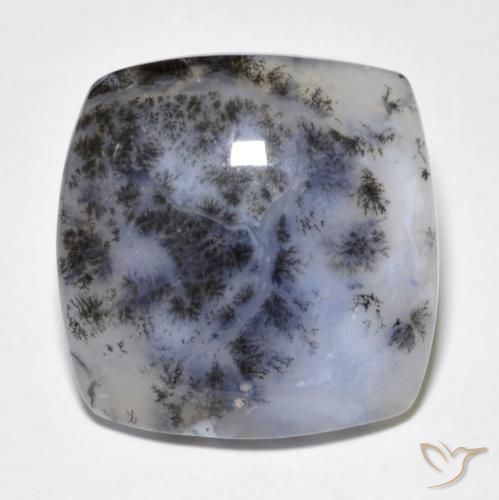 18.18ct 天然 マルチカラー 樹状瑪瑙, クッション, 半透明