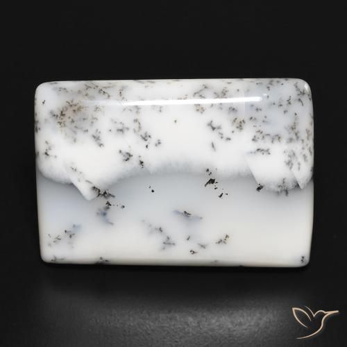 16.69 ct ルース バゲット デンドリティック アゲート、21.9 x 15.2 mm インド産, Photo A