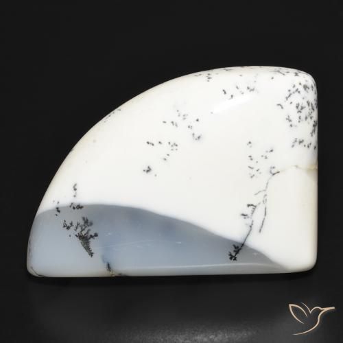 39.45ct 天然 白と黒 樹状瑪瑙, ファンシー, オペーク