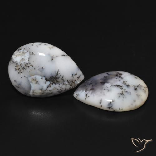 Shop natural 13.84ct マルチカラーホワイト 樹状瑪瑙 gems, 洋梨の形, from インド at GemSelect. In stock, global shipping!