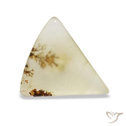 2.11カラットの天然マルチカラー樹状瑪瑙、トリリオン、透明