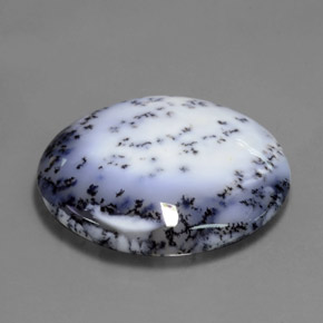 69.65カラットの天然マルチカラー樹枝状カルセドニー、オーバルカット、半透明