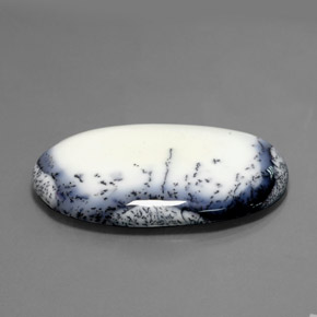130.05カラットの天然マルチカラーデンドリティックカルセドニー（58.4×37.4 mm・オーバルカット）