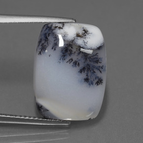 11.56カラットの天然マルチカラーデンドリティックカルセドニー（17.9×13.2 mm・クッションカット）
