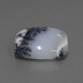 11.56カラットの天然マルチカラーデンドリティックカルセドニー（17.9×13.2 mm・クッションカット）