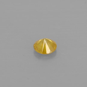 0.10カラットの天然イエローダイヤモンド（2.95 mm・ラウンドカット）