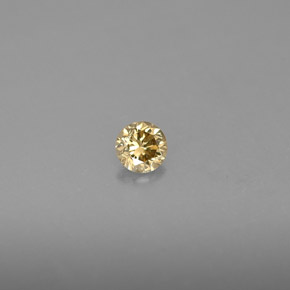 0.20カラットの天然シャンパンダイヤモンド（3.65 mm・ラウンドカット）