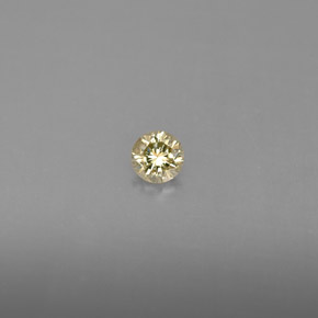 0.16カラットの天然シャンパンダイヤモンド（3.38 mm・ラウンドカット）