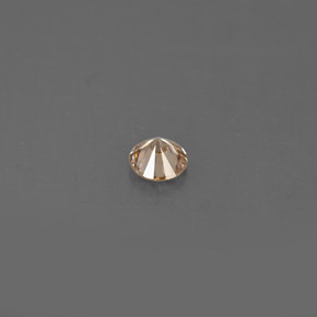 0.14カラットの天然ブラウンダイヤモンド（3.31 mm・ラウンドカット）