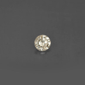 0.16カラットの天然シャンパンダイヤモンド（3.50 mm・ラウンドカット）