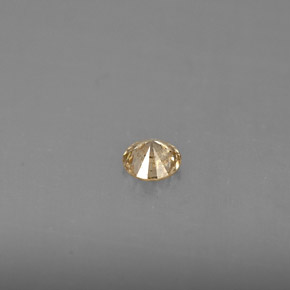 0.16カラットの天然シャンパンダイヤモンド（3.52 mm・ラウンドカット）