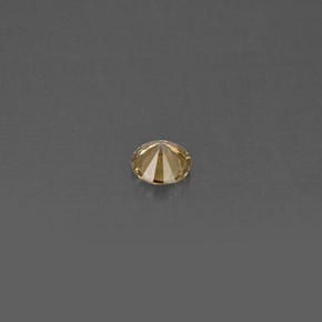 0.14カラットの天然シャンパンダイヤモンド（3.36 mm・ラウンドカット）