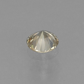0.14カラットの天然シャンパンダイヤモンド（3.29 mm・ラウンドカット）