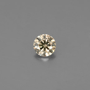 0.15カラットの天然ファンシーコニャックダイヤモンド（3.38 mm・ラウンドカット）