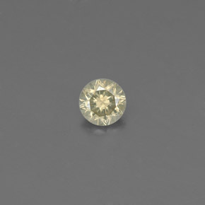 0.10カラットの天然シャンパンダイヤモンド（2.98 mm・ラウンドカット）
