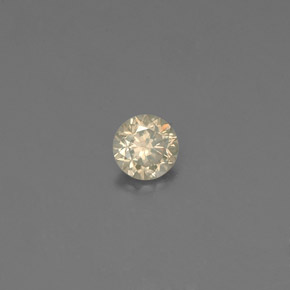 0.10カラットの天然シャンパンダイヤモンド（2.98 mm・ラウンドカット）