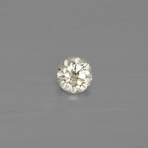 0.10カラットの天然シャンパンダイヤモンド（2.90 mm・ラウンドカット）
