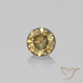1.61ct 天然 シャンパン ダイヤモンド, ラウンド, SI