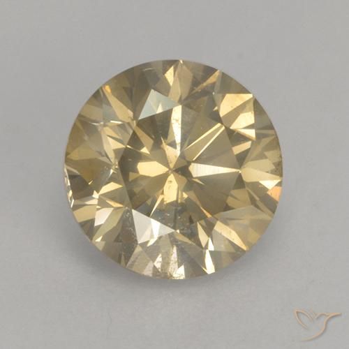 1.54ct 天然 シャンパン ダイヤモンド, ラウンド, SI