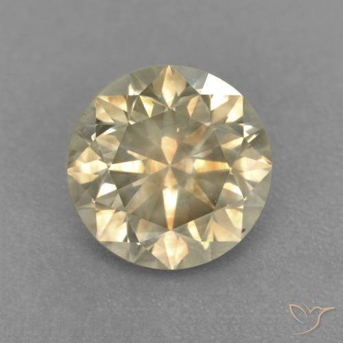 1.85ct 天然 シャンパン ダイヤモンド, ラウンド, SI