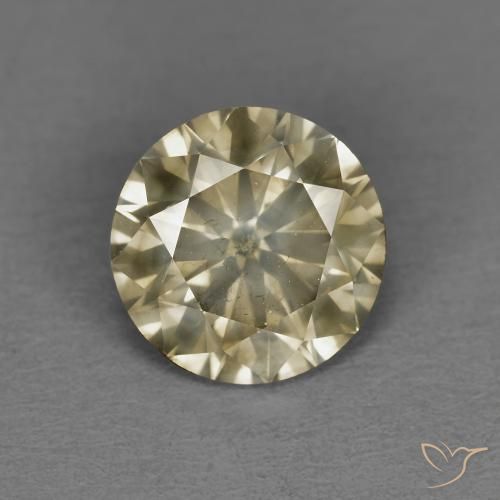 1.54ct 天然 コニャック ダイヤモンド, ラウンド, SI