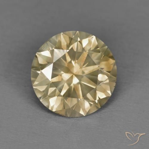 1.81ct 天然 コニャック ダイヤモンド, ラウンド, SI