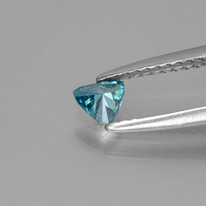 0.14カラットの天然ブルーダイヤモンド、トリリオン、SI