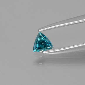 0.11カラットの天然ブルーグリーンダイヤモンド、トリリオン、SI