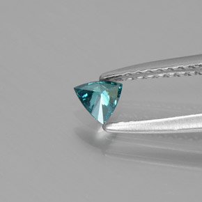 0.11カラットの天然ブルーグリーンダイヤモンド、トリリオン、SI
