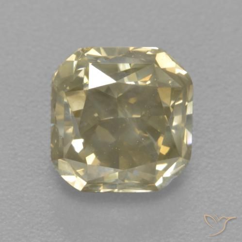 1.81ct 天然 シャンパン ダイヤモンド, エメラルドカット, SI