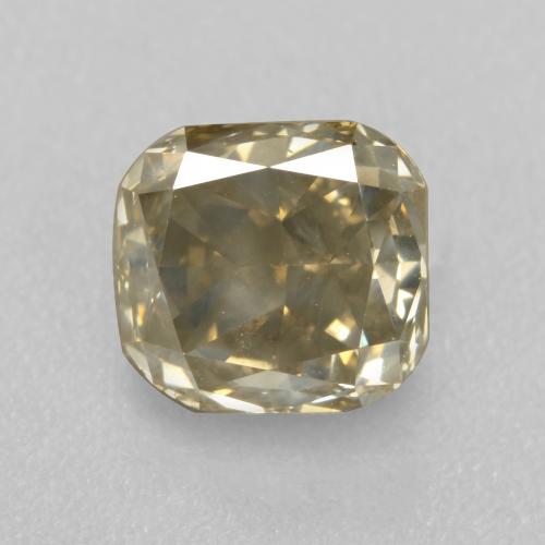 1.21カラットの天然シャンパンダイヤモンド（5.6×5.3 mm・エメラルドカット）