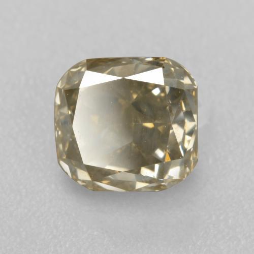 1.21カラットの天然シャンパンダイヤモンド（5.6×5.3 mm・エメラルドカット）