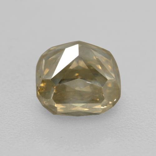 1.21カラットの天然シャンパンダイヤモンド（5.6×5.3 mm・エメラルドカット）
