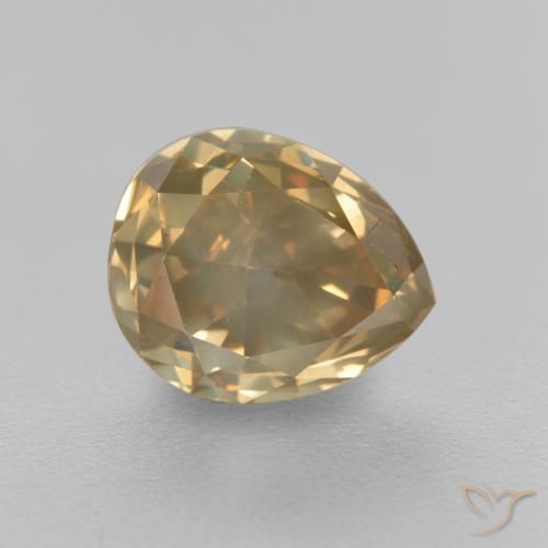 1.98ct 天然 コニャック ダイヤモンド, 洋梨の形, SI
