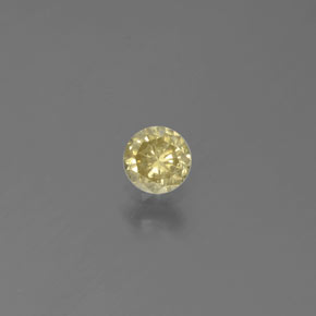 0.16カラットの天然シャンパンダイヤモンド（3.42 mm・ラウンドカット）
