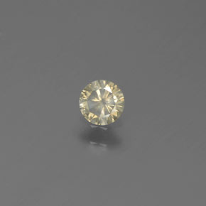 0.14カラットの天然シャンパンダイヤモンド（3.50 mm・ラウンドカット）