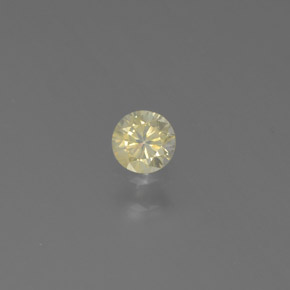 0.14カラットの天然シャンパンダイヤモンド（3.28 mm・ラウンドカット）