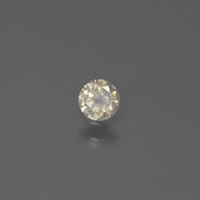 0.12カラットの天然シャンパンダイヤモンド（3.26 mm・ラウンドカット）