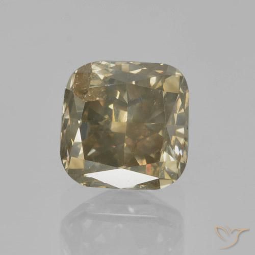 2.02ct 天然 コニャック ダイヤモンド, クッション, VS