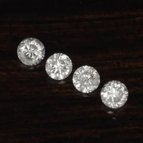カラットの天然ホワイトダイヤモンド（1.81 mm・ラウンドカット）