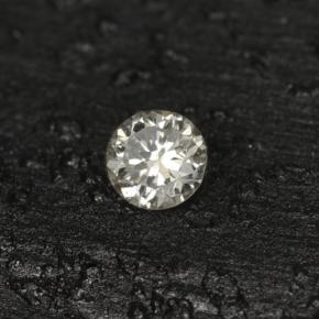 0.04カラットの天然ライトイエローダイヤモンド（2.40 mm・ラウンドカット）