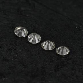 0.09カラットの天然ホワイトダイヤモンド（1.84 mm・ラウンドカット）