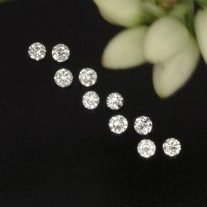 カラットの天然ホワイトダイヤモンド（1.31 mm・ラウンドカット）