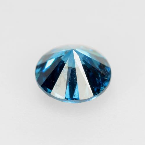 0.26カラットの天然濃いシルバーアクアブルーダイヤモンド（4.04 mm・ラウンドカット）