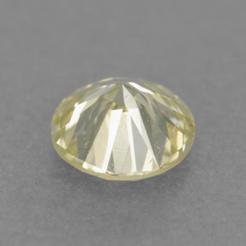 0.23カラットの天然レモンイエローダイヤモンド（3.95 mm・ラウンドカット）