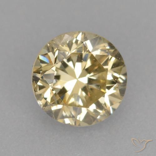 0.36ct 天然 シャンパン ダイヤモンド, ラウンド, VS-SI
